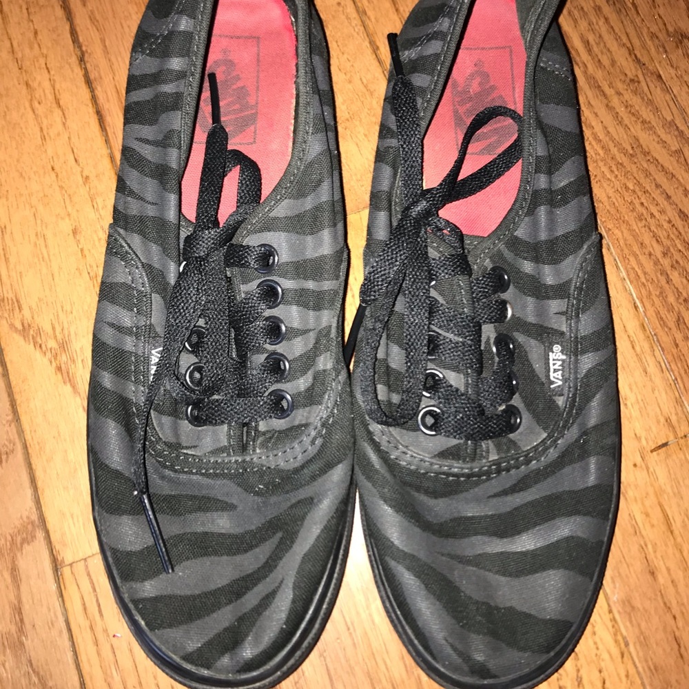 Zebra Striped Vans
